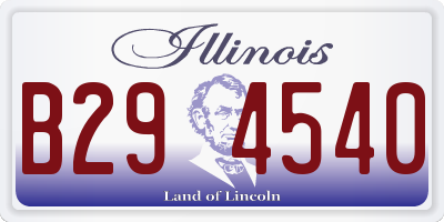IL license plate B294540