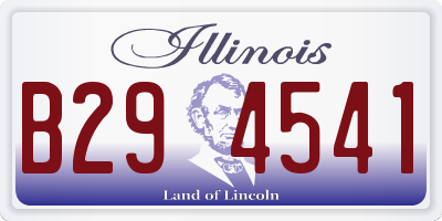 IL license plate B294541