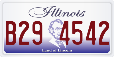 IL license plate B294542