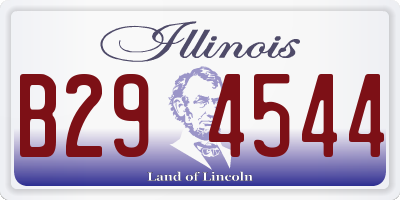 IL license plate B294544
