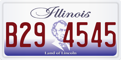 IL license plate B294545