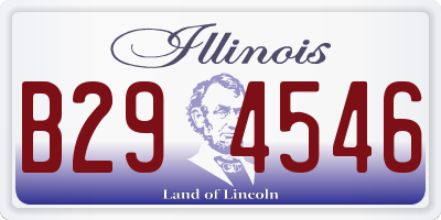 IL license plate B294546