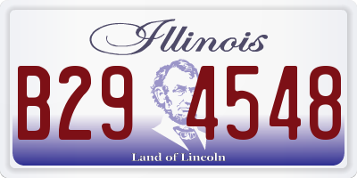 IL license plate B294548