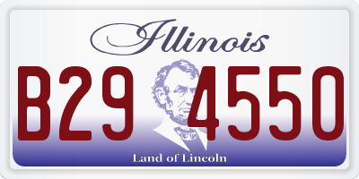 IL license plate B294550