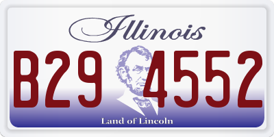 IL license plate B294552