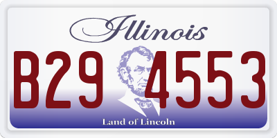 IL license plate B294553