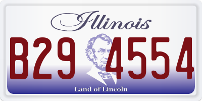 IL license plate B294554