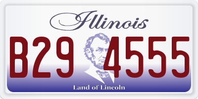 IL license plate B294555