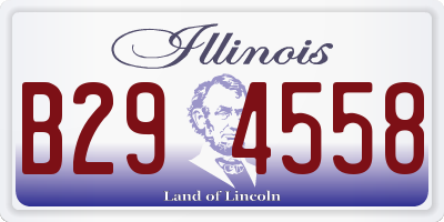 IL license plate B294558