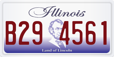 IL license plate B294561