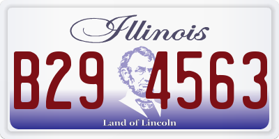 IL license plate B294563