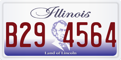 IL license plate B294564