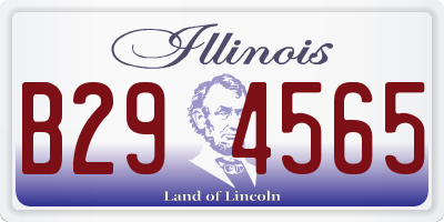 IL license plate B294565