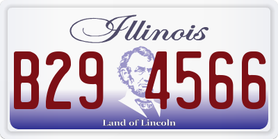 IL license plate B294566