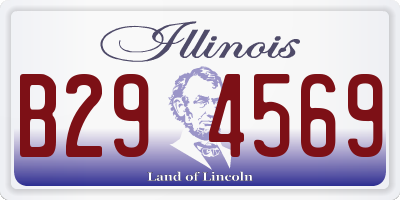 IL license plate B294569