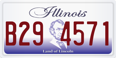 IL license plate B294571