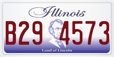 IL license plate B294573