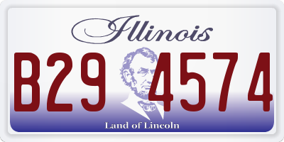 IL license plate B294574