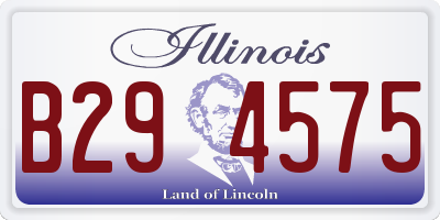 IL license plate B294575