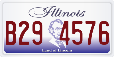 IL license plate B294576