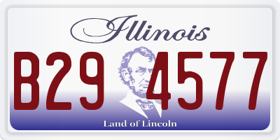 IL license plate B294577