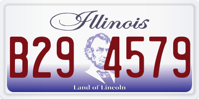 IL license plate B294579