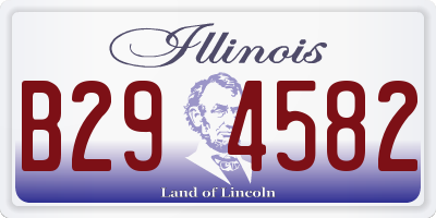 IL license plate B294582