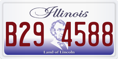 IL license plate B294588