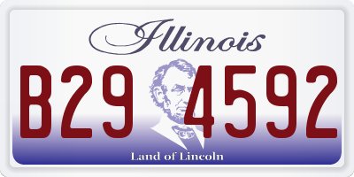 IL license plate B294592