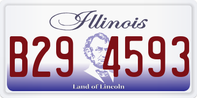 IL license plate B294593
