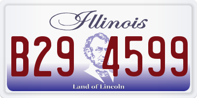 IL license plate B294599