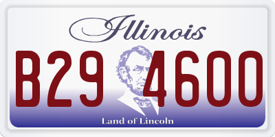 IL license plate B294600