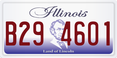 IL license plate B294601