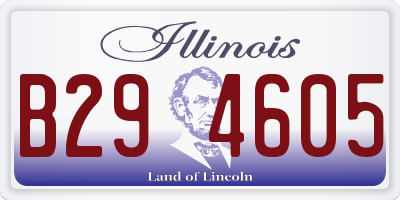 IL license plate B294605