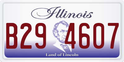 IL license plate B294607