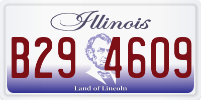 IL license plate B294609