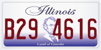 IL license plate B294616