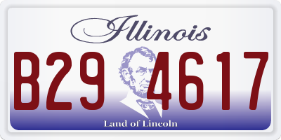 IL license plate B294617