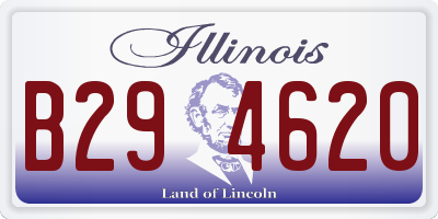 IL license plate B294620