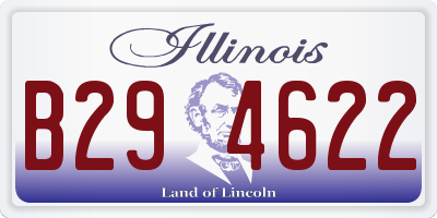IL license plate B294622