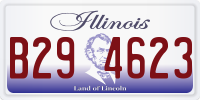 IL license plate B294623