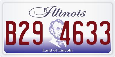 IL license plate B294633