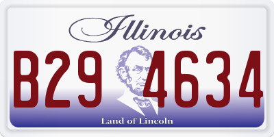 IL license plate B294634