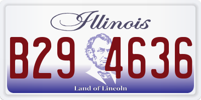IL license plate B294636