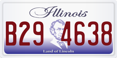 IL license plate B294638