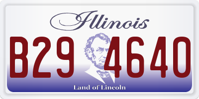 IL license plate B294640