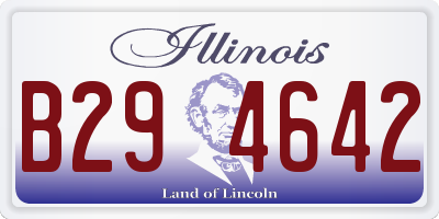 IL license plate B294642