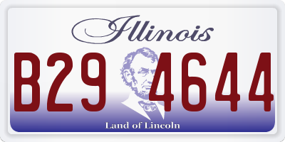 IL license plate B294644