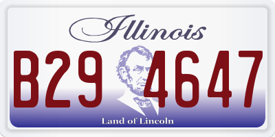 IL license plate B294647