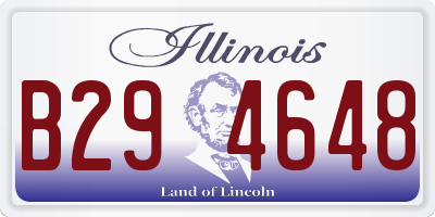 IL license plate B294648